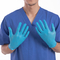 Черноты нитрила защитных перчаток медицинского осмотра синь устранимой белая